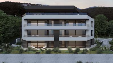 Opatija, Centrum, en treværelses penthouselejlighed i en fremragende nybygning med havudsigt på 173 m2