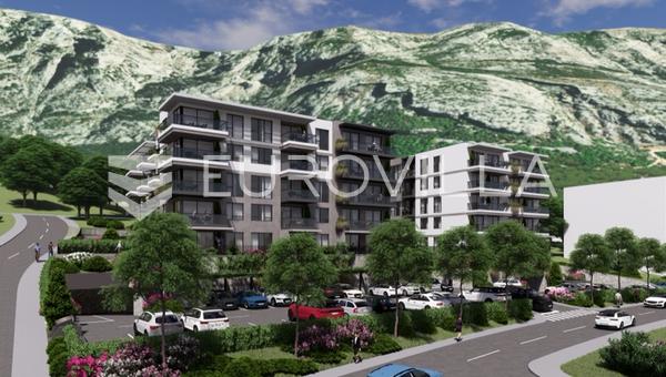 Makarska, Moderne etværelses lejlighed i nybyggeri med udsigt