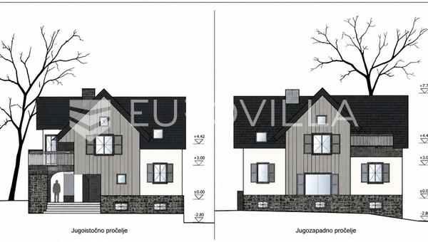 Ravna Gora, nemovitost na pozemku o rozloze 8 790 m², projekt turistického komplexu se stavebním povolením