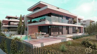 Ístria, Rovinj - Apartamento de luxo térreo com três quartos, NKP de 129,57m2, com jardim de 625m2 e piscina.