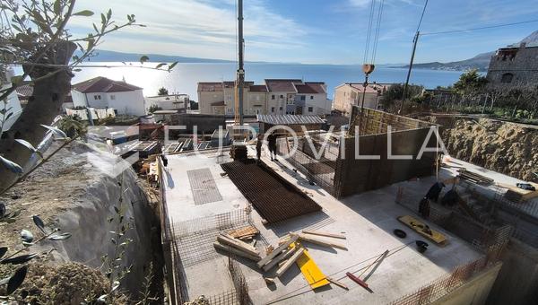 Omiška rivijera, dvosoban stan južne orijentacije na prvom katu novogradnje, 75.95 m²
