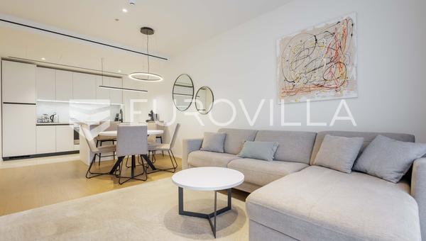 İstria, Savudrija, Petram Resort'ta, deniz manzaralı, 92 m² genişliğinde, 1. katta yer alan ferah iki yatak odalı daire