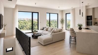 Remete - Luxuriöse Maisonette-Wohnung mit vier Schlafzimmern, 160,30 m², mit privatem Garten, vier Parkplätzen