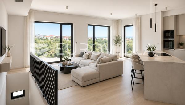 Remete, Luksuzan dvoetažni četverosoban stan 160,30 m² s vrtom, 2 garaže, 2 parkirna