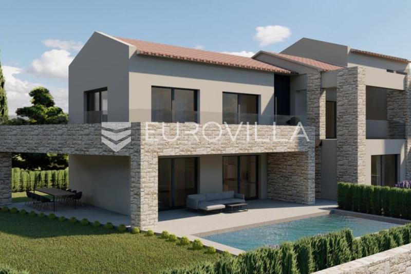 Vižinada, Brig - atraktivno građevinsko zemljište s pravomoćnom građevinskom dozvolom i natemeljima