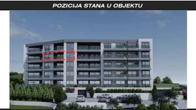Makarska, lussuoso appartamento con una camera da letto con vista panoramica sul mare e ampia terrazza, nuova costruzion
