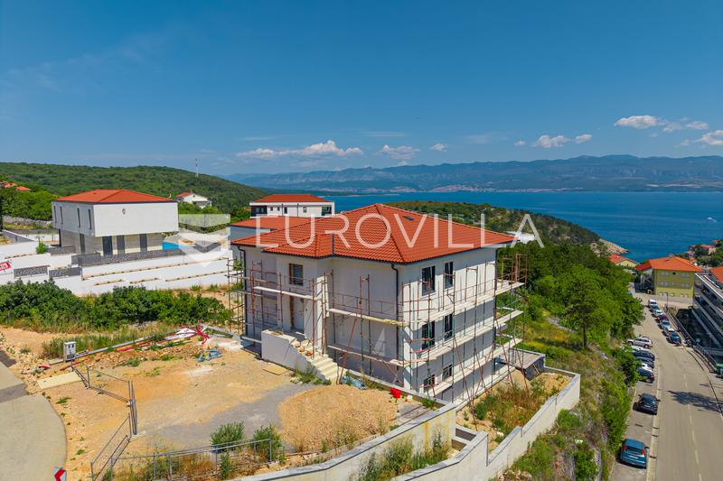 Île de Krk, Vrbnik, appartement dans un nouveau développement avec jardin, piscine et vue sur la mer - 18