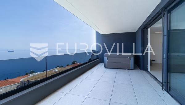 Opatija, luxus négyszobás lakás új építésű házban, tengerre néző kilátással, 144 m²