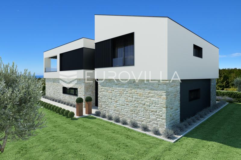 Istria, Poreč, modern villa with heated pool and sea view