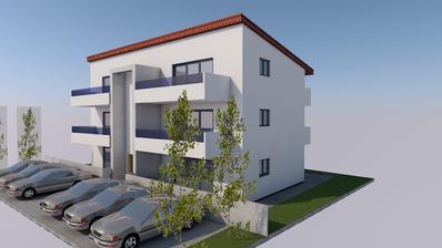 Pag, Povljana, dvoupokojový byt se zahradou 120 m od moře