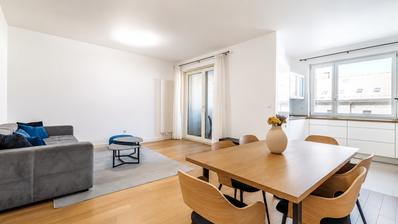 Zágráb, Crnomerec, VMD, modern két hálószobás lakás 94 m² plusz GARÁZS