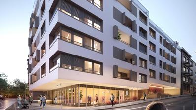 Langov Trg, luksuzna novogradnja, poslovni prostor 90 m², garažno parkirno mjesto, spremište
