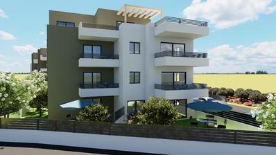 Trogir, dvoupokojový byt v přízemí, plocha 46,93 m²