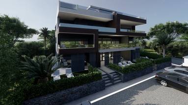 Zadar, Zaton, NOVOGRADNJA, luksuzan dvosoban stan s vrtom NKP 77,72 m2