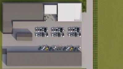 Osijek, Industrijska zona, zemljište 7500 m² sa postojećim skladištima i planom novih