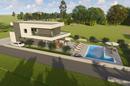 Pula, Fažana - Grundstück mit Baugenehmigung für ein Haus mit Swimmingpool, Baubeginn - 1