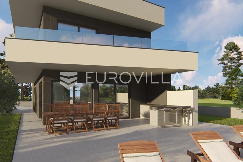 Pula, Fažana - Grundstück mit Baugenehmigung für ein Haus mit Swimmingpool, Baubeginn - 3
