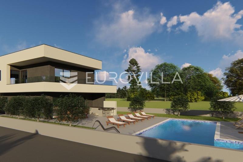Pula, Fažana - Grundstück mit Baugenehmigung für ein Haus mit Swimmingpool, Baubeginn - 6