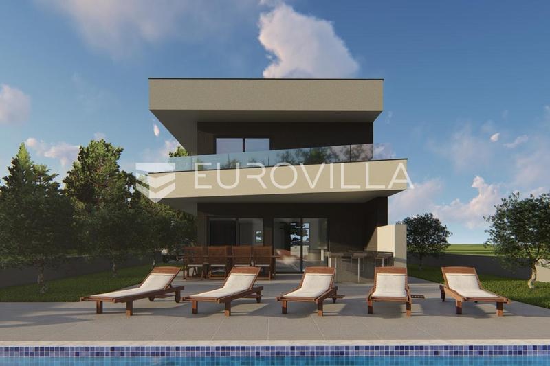 Pula, Fažana - Grundstück mit Baugenehmigung für ein Haus mit Swimmingpool, Baubeginn - 4