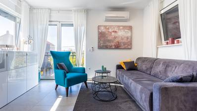 Kastel Kambelovac, apartamento de dois quartos com terraço na cobertura - terceira fila do mar