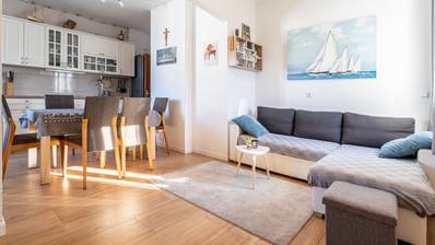 Ciovo, Okrug Gornji, apartamento de três quartos e estúdio com jardim e vista para o mar