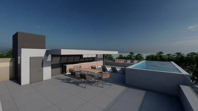 Zadar, Zaton, NOVOGRADNJA, luksuzan trosoban penthouse s krovnom terasom 141,75 m²