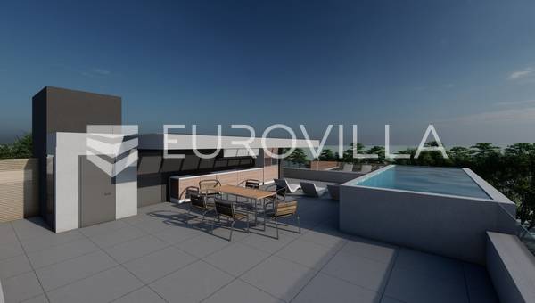 Zadar, Zaton, NEUBAU, luxuriöses 3-Zimmer-Penthouse mit Dachterrasse, 141,75 m²