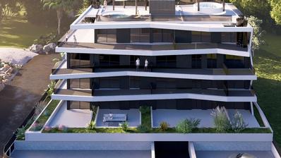 Primošten, luxe penthouse met garage en zeezicht, 145,78 m²