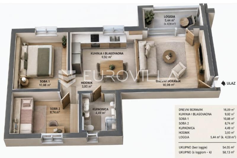 Ciovo - Slatine, 59,25 m² Wohnung im ersten Stock, 50 m vom Meer entfernt mit Parkplatz - 4