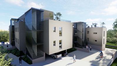Trogir, apartamento de dos habitaciones con jardín.