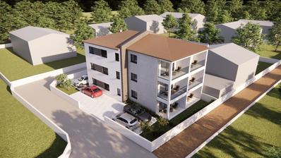 Istrien, Fažana - Tvårumslägenhet med terrass, 1:a våningen, 59,74 m² - Nybyggnation 2027