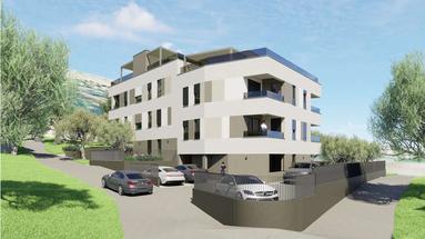 Podstrana, one-room apartment on the ground floor with a garden