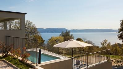 Labin, Gondolici - villa con una splendida vista mare