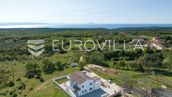 Istrien, Krnica - moderne villa med pool og havudsigt, 200 m²