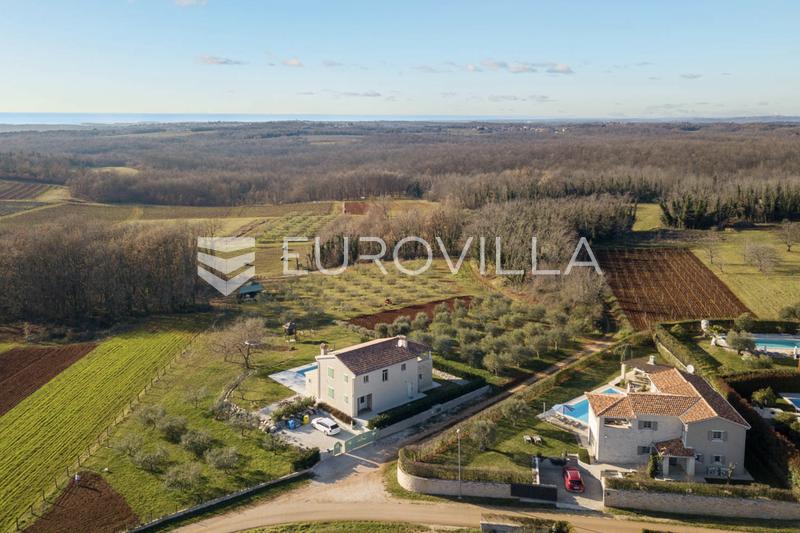 Istrië, Višnjan - Moderne villa met zwembad en panoramisch uitzicht op zee - 4