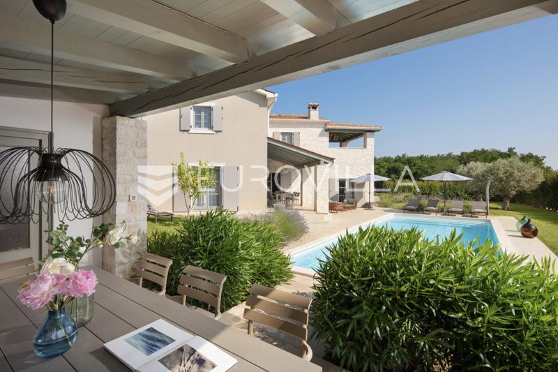 Istrië, Višnjan - Moderne villa met zwembad en panoramisch uitzicht op zee - 5