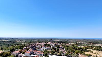 İstriya, Visnjan - Deniz ve Kırsal Manzaralı Çekici 1.027 m² Arsa