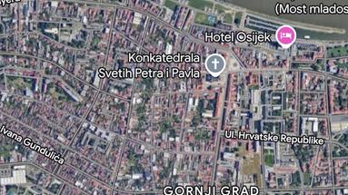 Osijek, city center, building land for sale with a total area of 458 m²