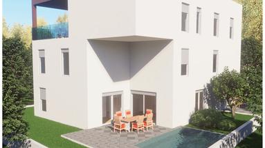 Vodice, NYBYGGERI, moderne toværelses lejlighed med swimmingpool 90,13 m²