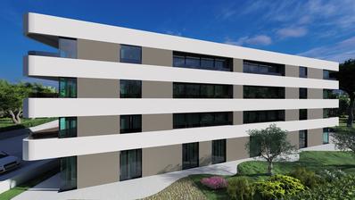 Istra, Tar, NOVOGRADNJA, Luksuzan dvosobni stan NKP 67,57 m2, s prekrasnim pogledom na more i Alpe