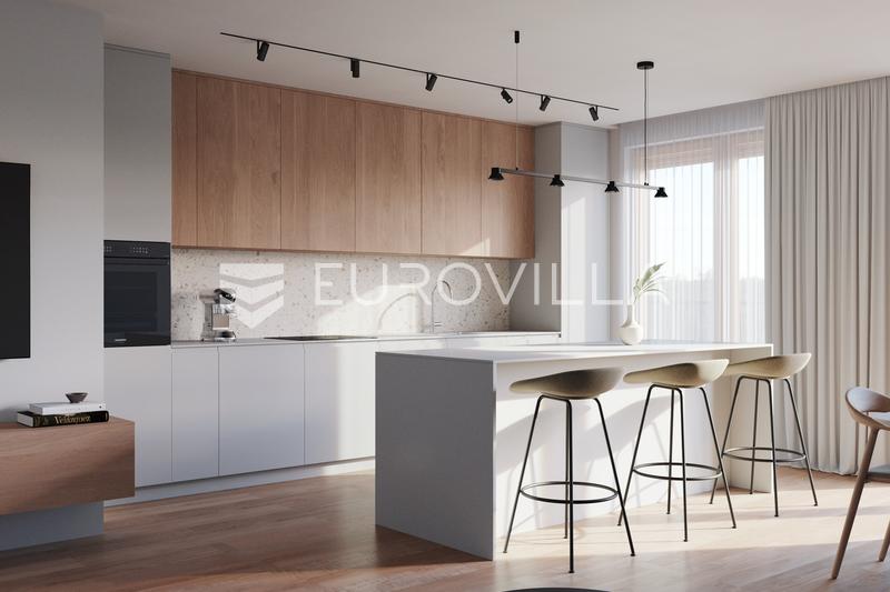 Novi Zagreb, Sloboština, NOVOGRADNJA, dvosoban stan NKP 56,90 m²