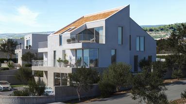 Brac, Supetar, apartamento de dos habitaciones en el primer piso con vistas al mar