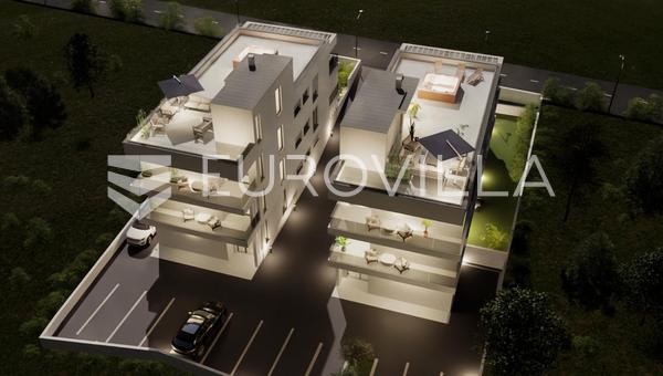 Zadar, Petrčane - penthouse s privátní střešní terasou a panoramatickým výhledem na moře, Punta Radman