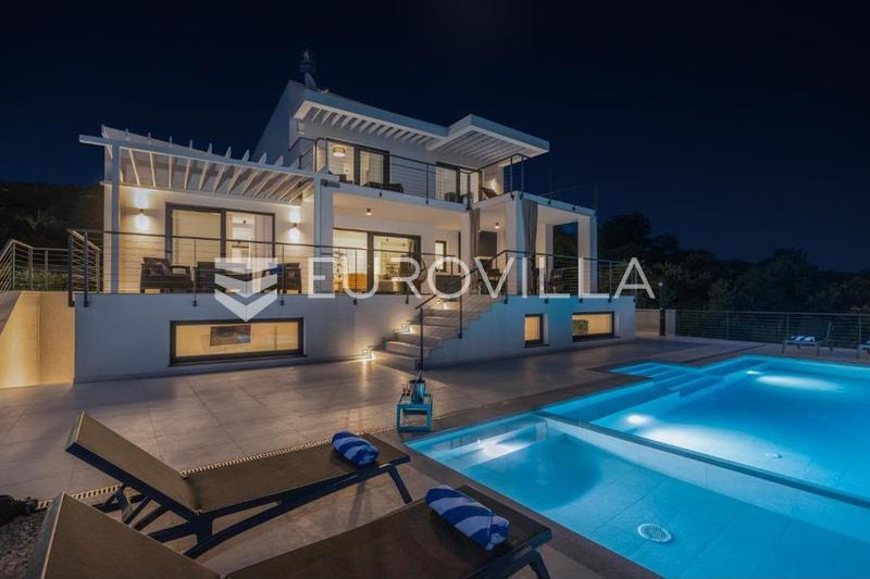 Crikvenica, Smrika, Hus med swimmingpool og panoramaudsigt - 1