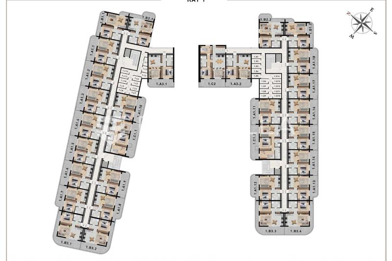 Zadar, Crvene Kuće - First-Floor One-Bedroom Apartment with Loggia and Balconies, 52.89 m² - 25