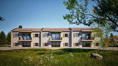 Istrië, omgeving Rovinj, Putini, 3-slaapkamer appartement van 84,08 m² met tuin en overdekt terras