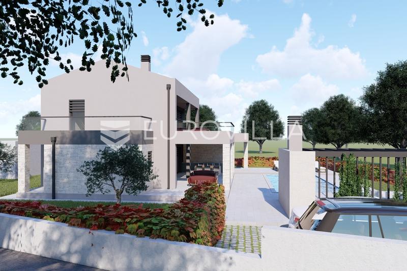 Istria, Sveti Lovreč - Moderne hus med basseng, 3 soverom og byggetillatelse - 2