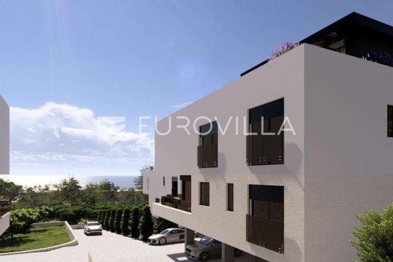 Krk, a three, bedroom apartment with a living area 120 m², garden, and basement