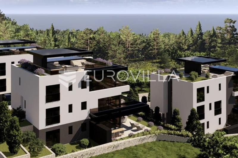 Krk, a three, bedroom apartment with a living area 120 m², garden, and basement