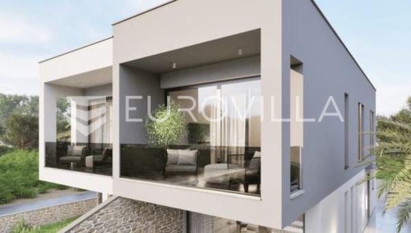 Istrien, Liznjan, elegantes Doppelhaus NEU, mit Garten und Swimmingpool, 111 m²
